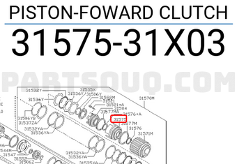 Nissan 3157531X03 PISTON-FOWARD CLUTCH