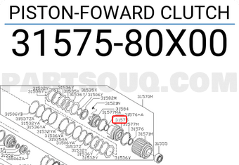 Nissan 3157580X00 PISTON-FOWARD CLUTCH
