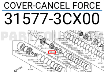 Nissan 315773CX00 COVER-CANCEL FORCE