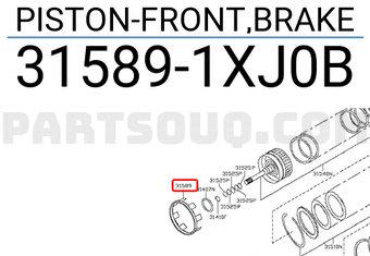 Nissan 315891XJ0B PISTON-FRONT,BRAKE