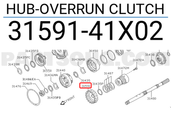 Nissan 3159141X02 HUB-OVERRUN CLUTCH