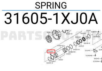 Nissan 316051XJ0A SPRING