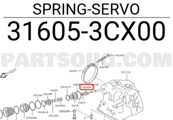 Nissan 316053CX00 SPRING-SERVO