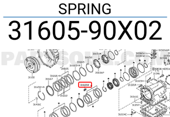 Nissan 3160590X02 SPRING