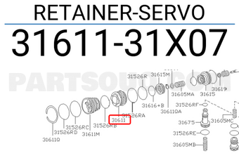 Nissan 3161131X07 RETAINER-SERVO