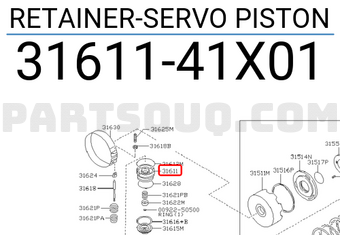 Nissan 3161141X01 RETAINER-SERVO PISTON