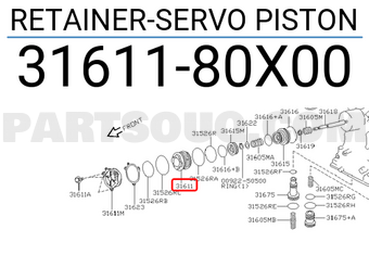Nissan 3161180X00 RETAINER-SERVO PISTON