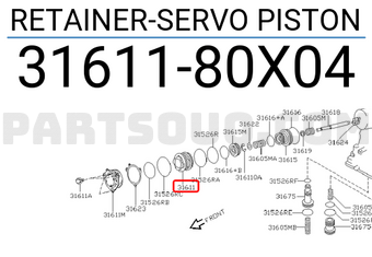 Nissan 3161180X04 RETAINER-SERVO PISTON
