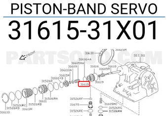 Nissan 3161531X01 PISTON-BAND SERVO
