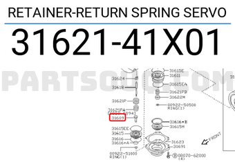 Nissan 3162141X01 RETAINER-RETURN SPRING SERVO