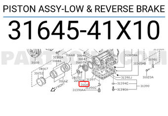 Nissan 3164541X10 PISTON ASSY-LOW & REVERSE BRAKE