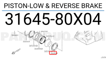 Nissan 3164580X04 PISTON-LOW & REVERSE BRAKE