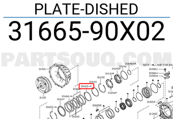 Nissan 3166590X02 PLATE-DISHED