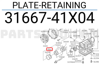 Nissan 3166741X04 PLATE-RETAINING