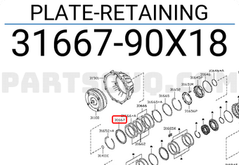 Nissan 3166790X18 PLATE-RETAINING