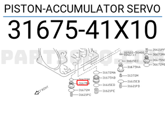 Nissan 3167541X10 PISTON-ACCUMULATOR SERVO