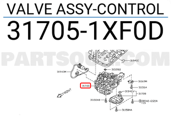 Nissan 317051XF0D VALVE ASSY-CONTROL