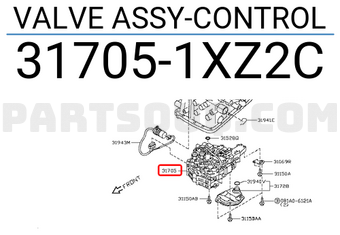 Nissan 317051XZ2C VALVE ASSY-CONTROL