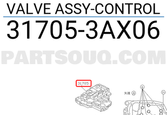 Nissan 317053AX06 VALVE ASSY-CONTROL