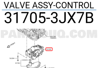 Nissan 317053JX7B VALVE ASSY-CONTROL