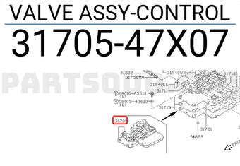 Nissan 3170547X07 VALVE ASSY-CONTROL