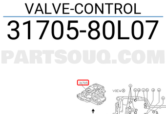 Nissan 3170580L07 VALVE-CONTROL