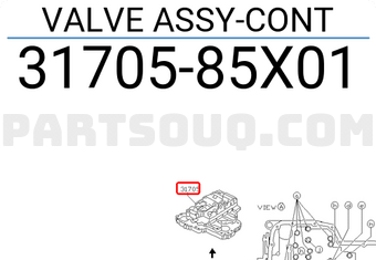 Nissan 3170585X01 VALVE ASSY-CONT