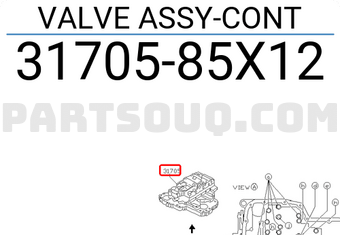 Nissan 3170585X12 VALVE ASSY-CONT