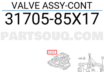 Nissan 3170585X17 VALVE ASSY-CONT
