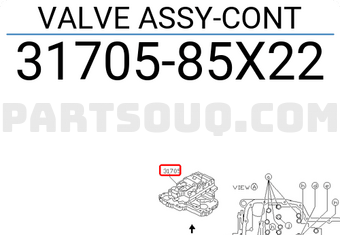 Nissan 3170585X22 VALVE ASSY-CONT