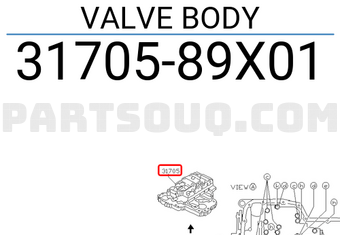 Nissan 3170589X01 VALVE BODY
