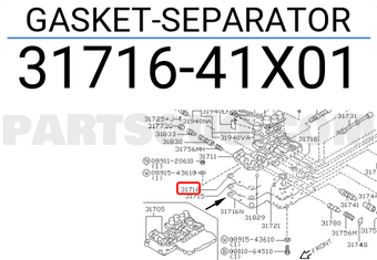 Nissan 3171641X01 GASKET-SEPARATOR