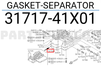 Nissan 3171741X01 GASKET-SEPARATOR