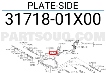 Nissan 3171801X00 PLATE-SIDE