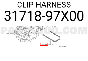 Nissan 3171897X00 CLIP-HARNESS