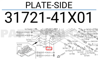 Nissan 3172141X01 PLATE-SIDE