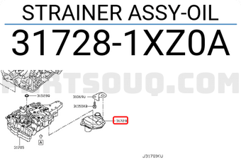 Nissan 317281XZ0A STRAINER ASSY-OIL