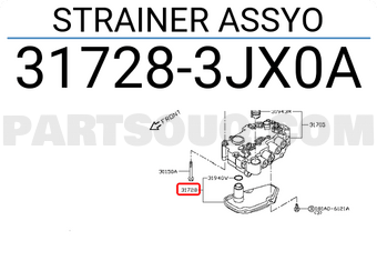 Nissan 317283JX0A STRAINER ASSYO