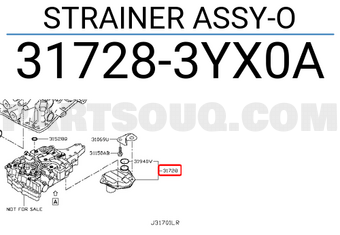Nissan 317283YX0A STRAINER ASSY-O