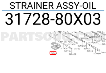 Nissan 3172880X03 STRAINER ASSY-OIL