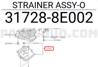 Nissan 317288E002 STRAINER ASSY-O