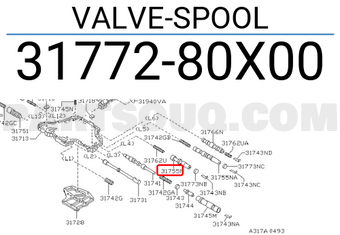 Nissan 3177280X00 VALVE-SPOOL