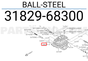 Nissan 3182968300 BALL-STEEL