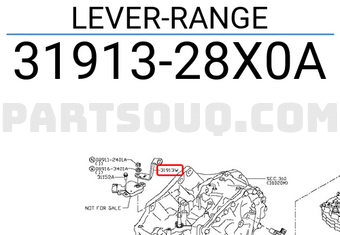 Nissan 3191328X0A LEVER-RANGE