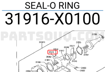 Nissan 31916X0100 SEAL-O RING