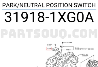 Nissan 319181XG0A PARK/NEUTRAL POSITION SWITCH