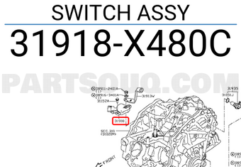 Nissan 31918X480C SWITCH ASSY