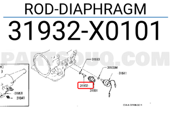 Nissan 31932X0101 ROD-DIAPHRAGM