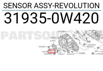 Nissan 319350W420 SENSOR ASSY-REVOLUTION