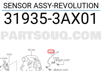 Nissan 319353AX01 SENSOR ASSY-REVOLUTION